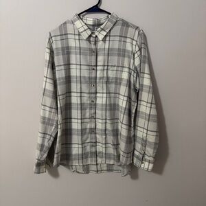 Kuhl Kamilla Gray Plaid Button Down Shirt in Great Condition